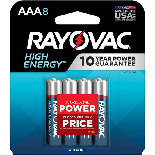 BATTERY AAA RAYO 8PK