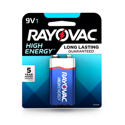 BATTERY 9V RAYO 1PK