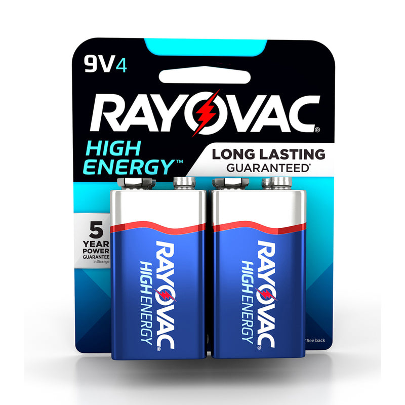 BATTERY 9V RAYO 4PK