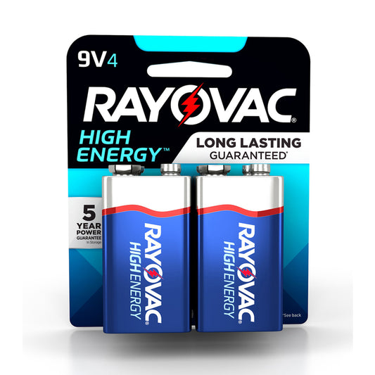 BATTERY 9V RAYO 4PK