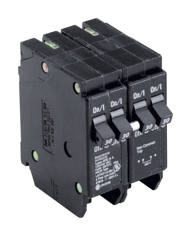 Eaton 30/30 amps Plug In 4-Pole Circuit Breaker
