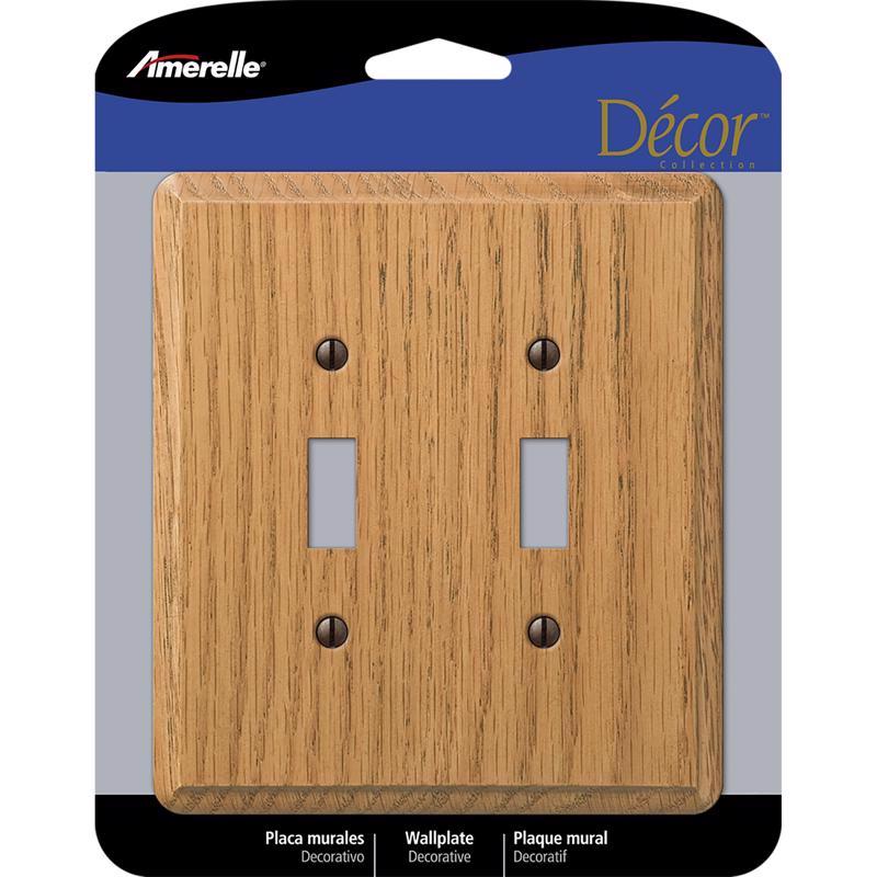 WALL PLATE 2G BRWN TOGGL