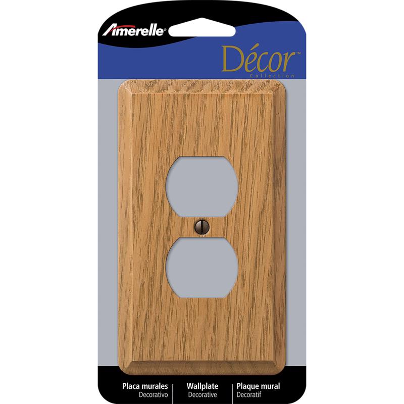 WALL PLATE 1G BRWN DUP