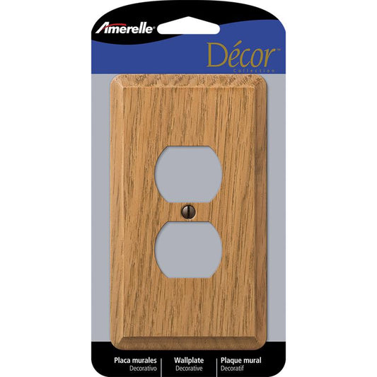 WALL PLATE 1G BRWN DUP