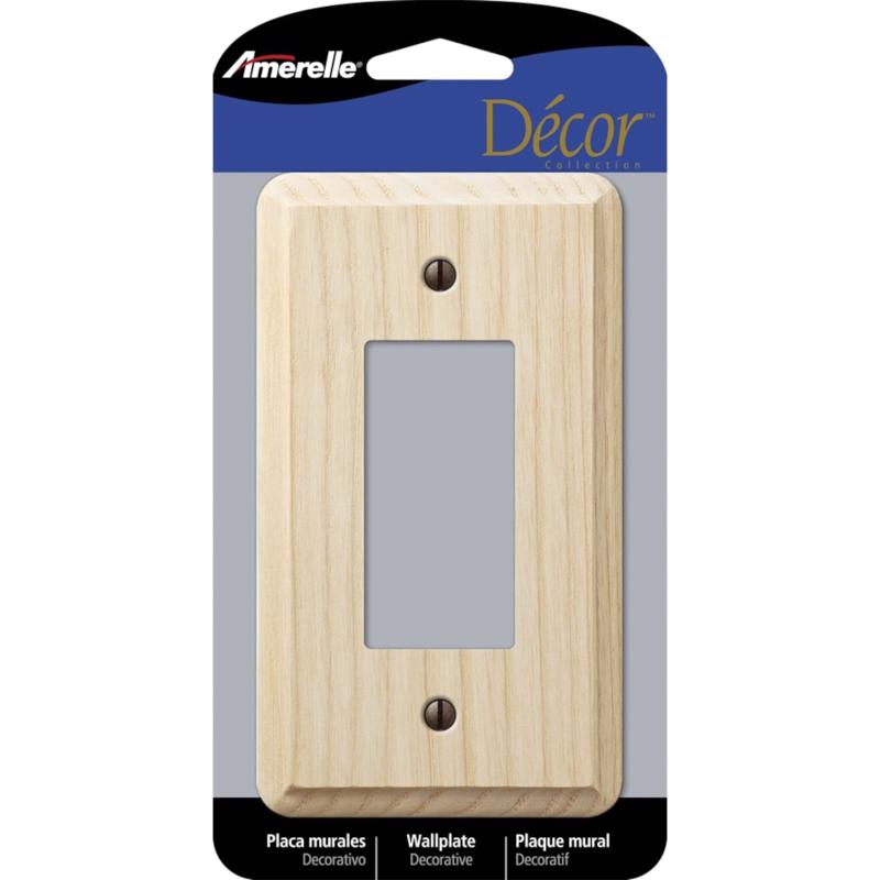 WALL PLATE 1G BEIGE DECO