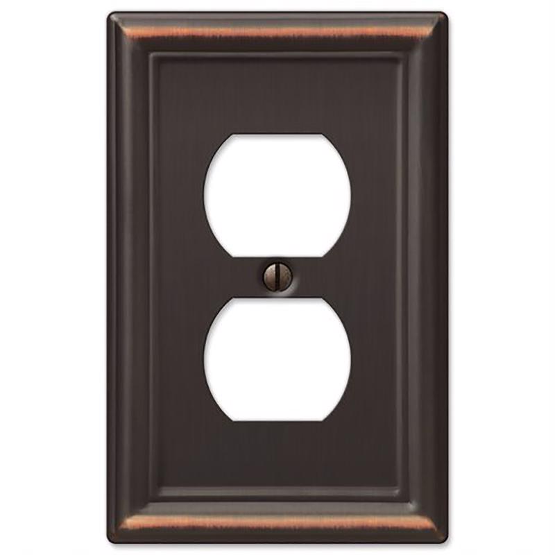 WALL PLATE 1G BRNZ DUP
