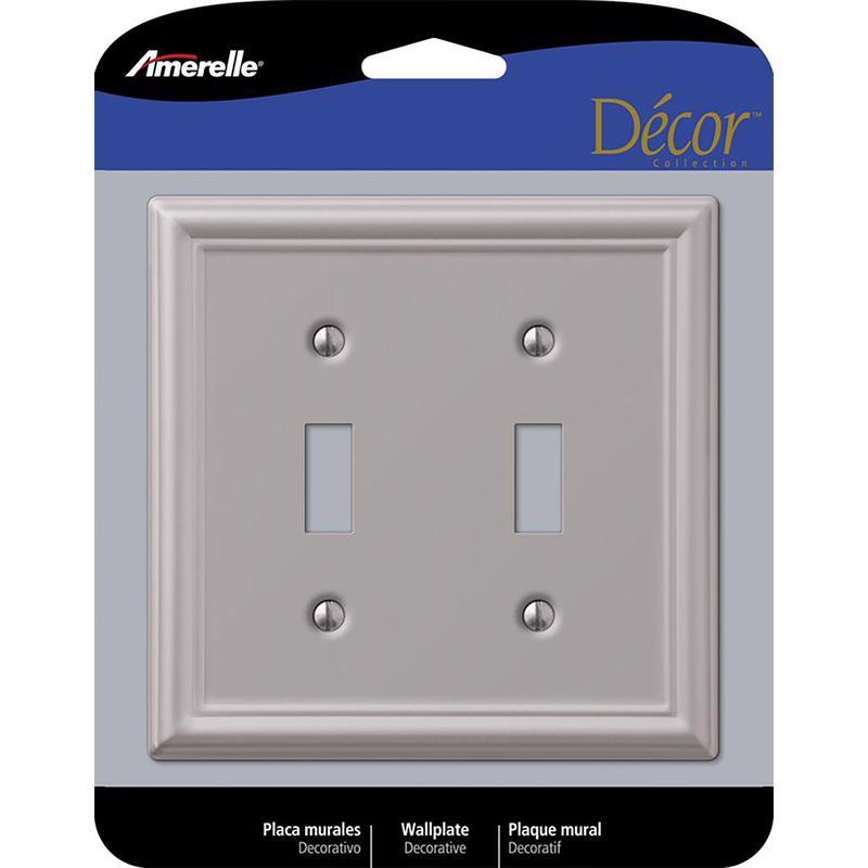 WALL PLATE 2G NCL TOGGLE