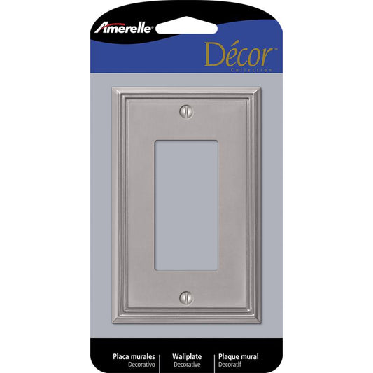 WALL PLATE 1G NCL DECOR