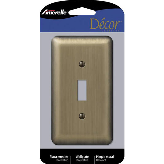 WALL PLATE 1G BRS TOGGLE