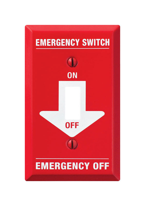 EMERG SWITCH WALL PLATE