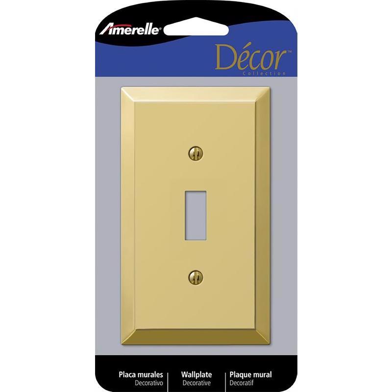 WALL PLATE 1G BRNZ TOGGL