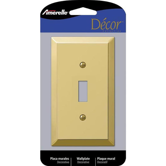 WALL PLATE 1G BRNZ TOGGL