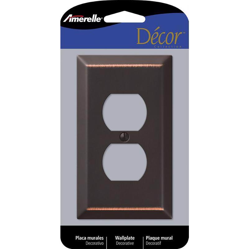 WALL PLATE 1G BRNZ DUP