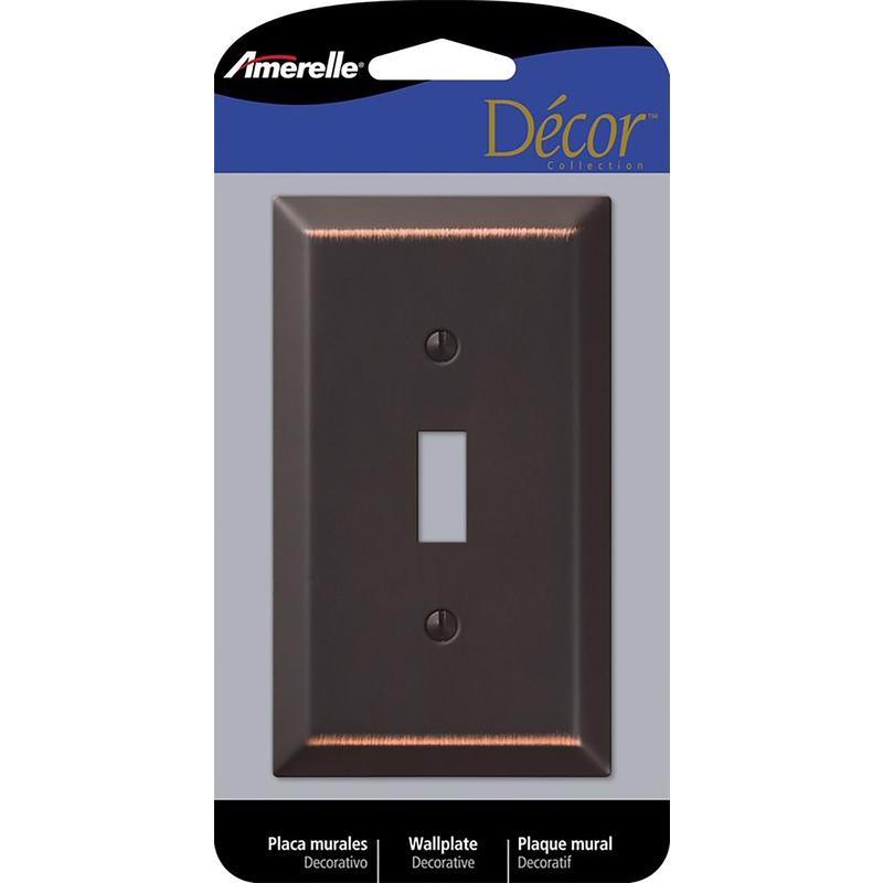 WALL PLATE 1G BRNZ TOGGL