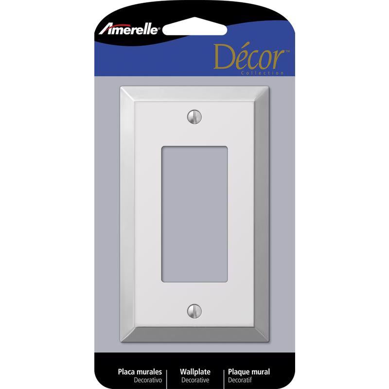 WALL PLATE 1G CHRM DECOR