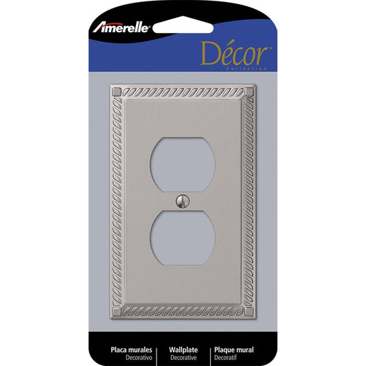 WALL PLATE 1G NCKL DUP