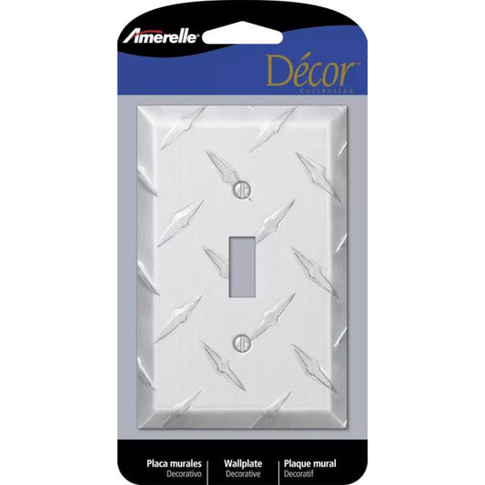 WALL PLATE 1G SLV TOGGLE