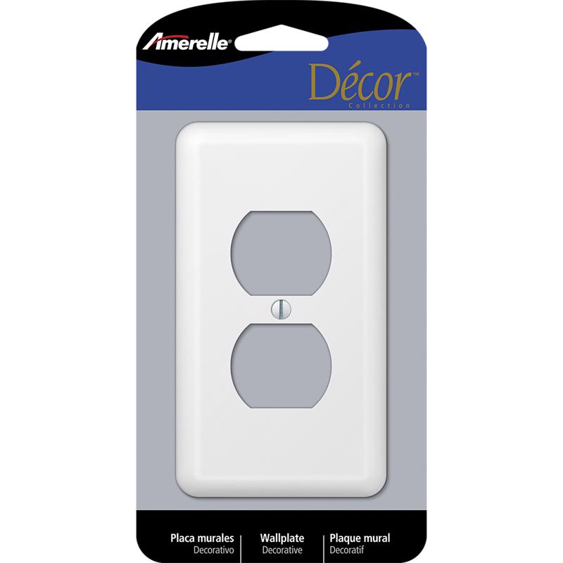 WALL PLATE 1G WHT DUP