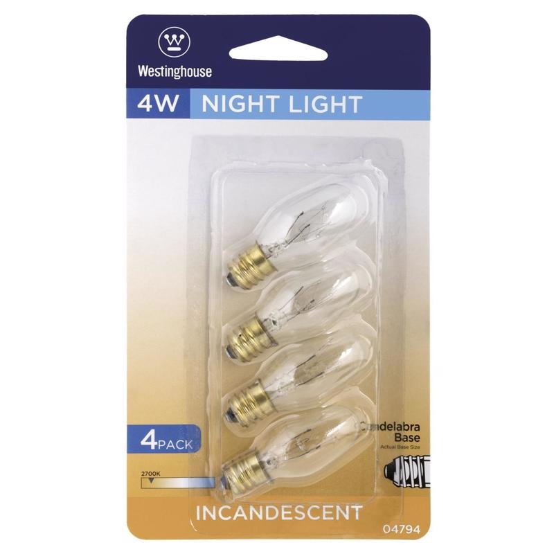 INCAND BULB 4W E12