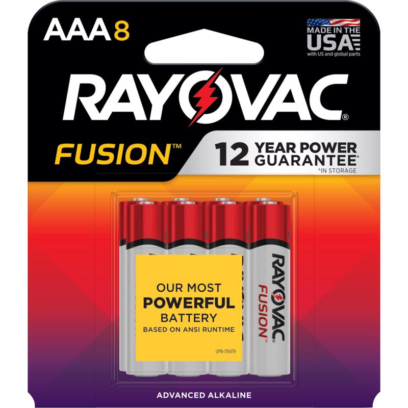 BATTERY AAA RAYO 8PK