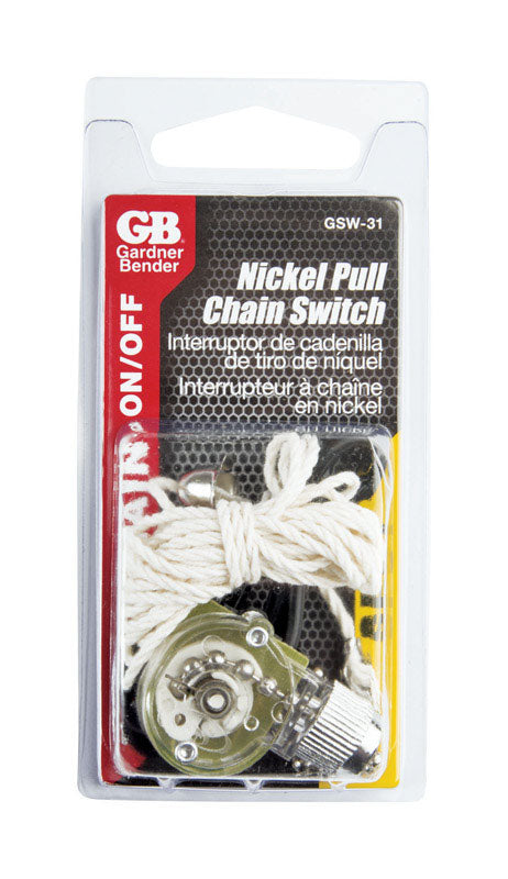 PULL CHAIN SWITCH NCKL