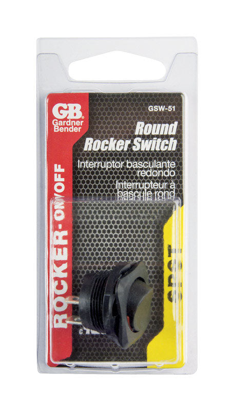SWITCH ROCKER 16A BLK