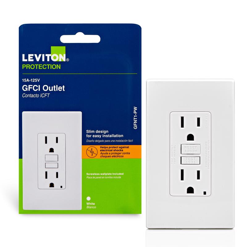 GFCI OUTLET DPLX 15A WHT