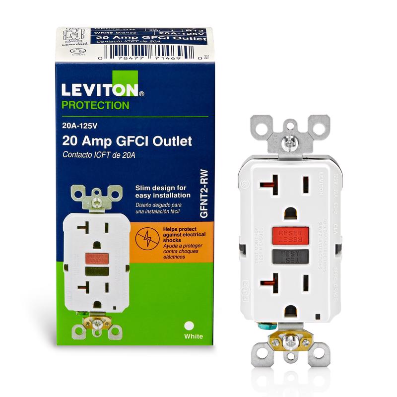 GFCI OUTLET DPLX 20A WHT