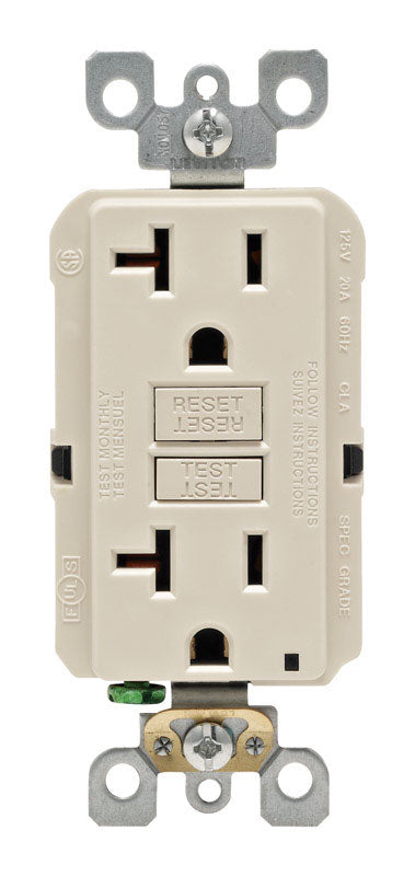 GFCI OUTLET DPLX 20A ALM