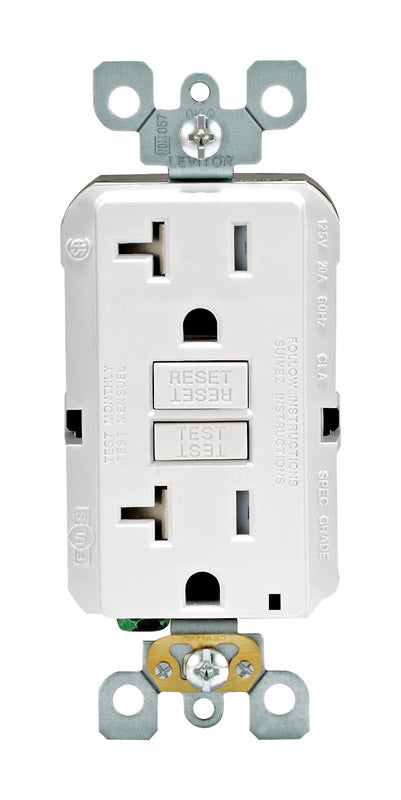 GFCI OUTLET DPLX 20A WHT