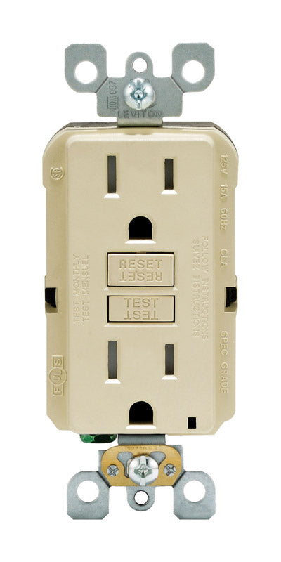 GFCI OUTLET DPLX 15A IVR