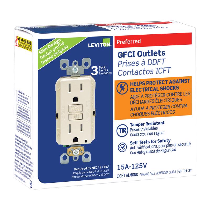 GFCI OUTLET DPLX 15A ALM