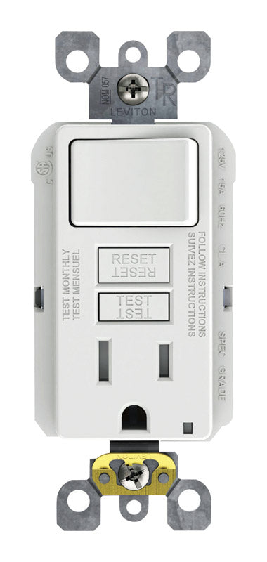 GFCI OUTLET  15A WHT