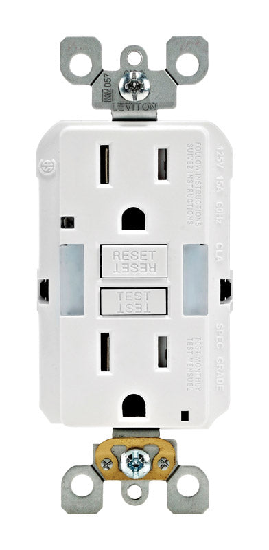 GFCI OUTLET DPLX 15A WHT