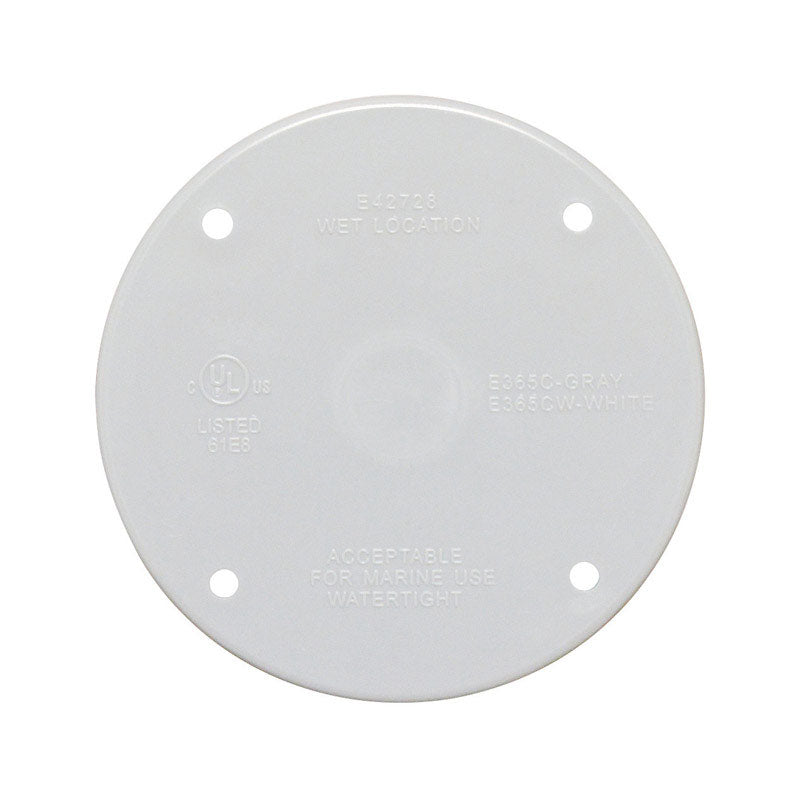 FLAT BOX COVER RND PLSTC