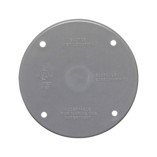 FLAT BOX COVER RND PLSTC