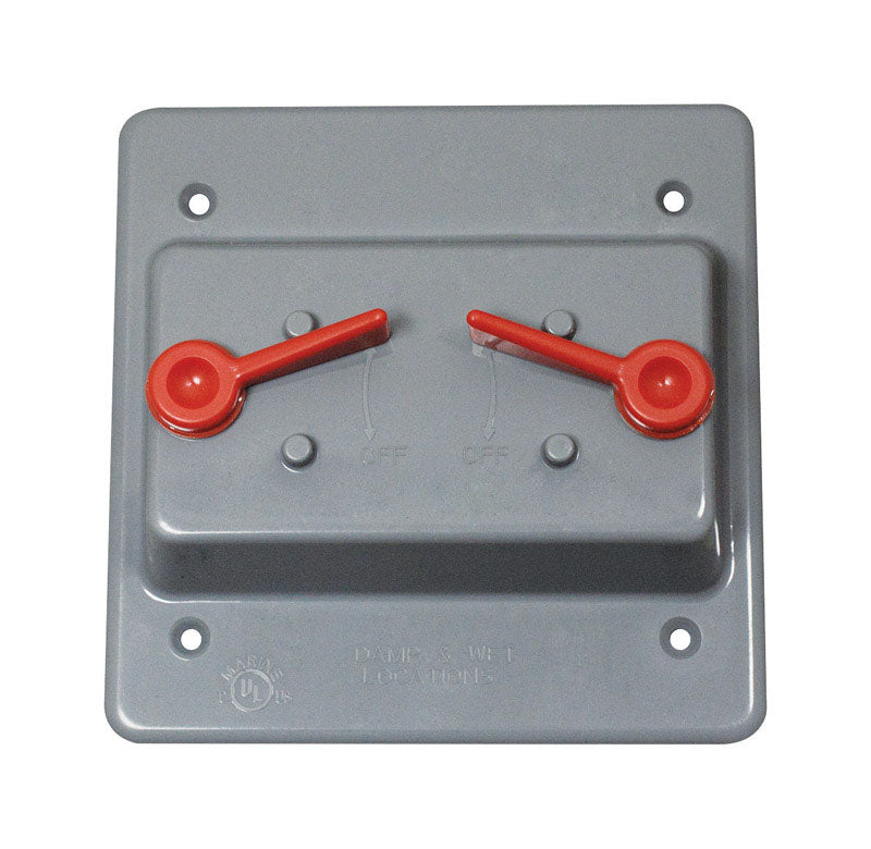 TOGGLE COVER SQ 2G PLSTC