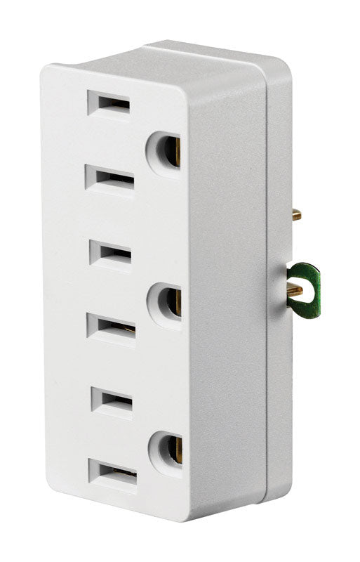 OUTLET ADAPTER 3OUTL WHT