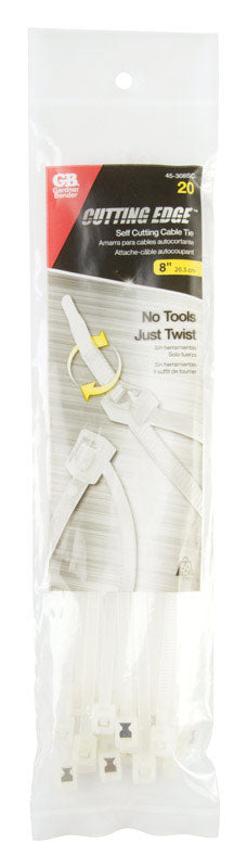 SELFCUT CABLE TIE 8"CLR