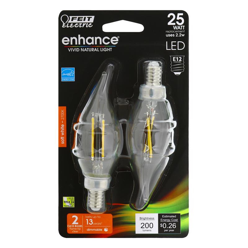 LED BULB CA10 E12 2.2W