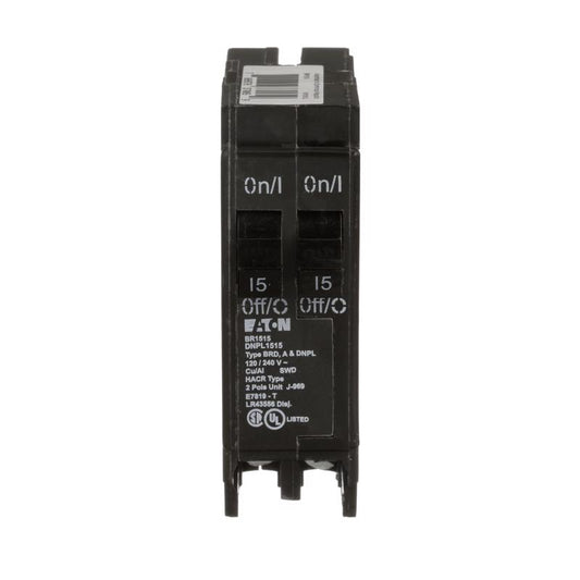 Eaton 15/15 amps Tandem 2-Pole Circuit Breaker
