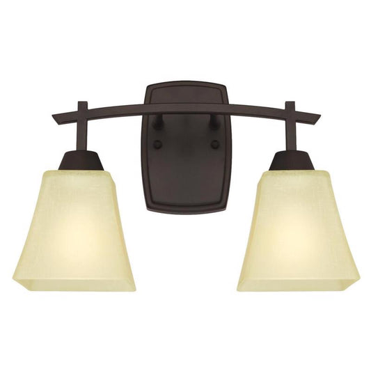 WALL SCONCE BRNZ 2LT