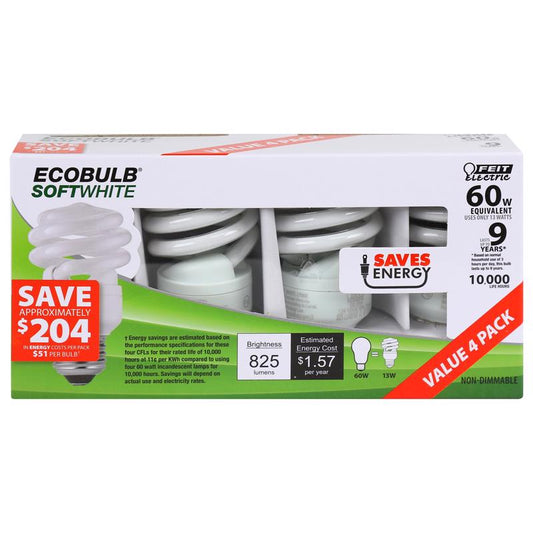 CFL BULB 13W A19 UTIL
