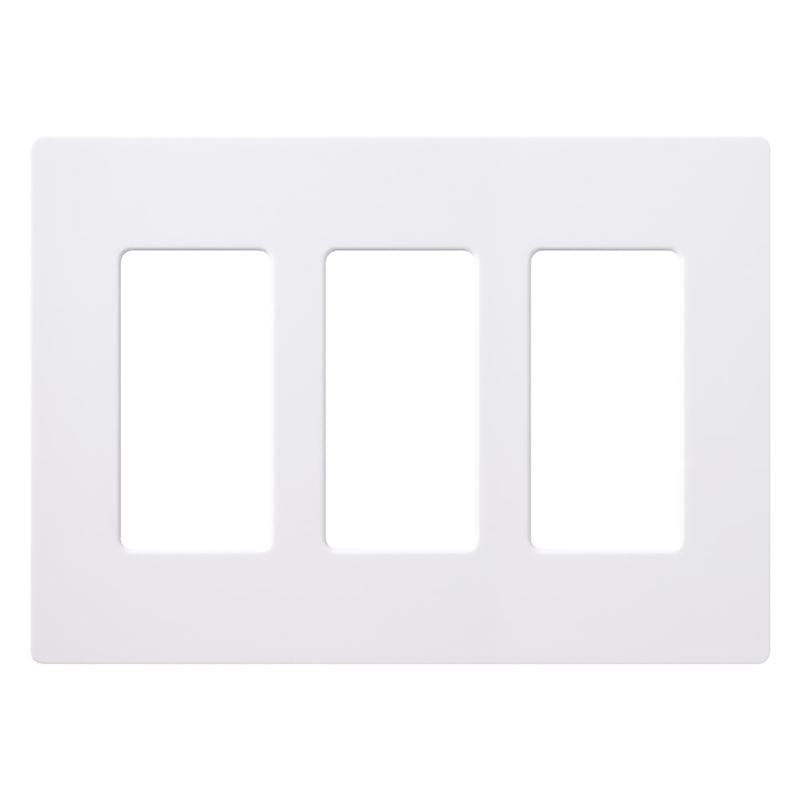 WALL PLATE 3G WHT DECOR