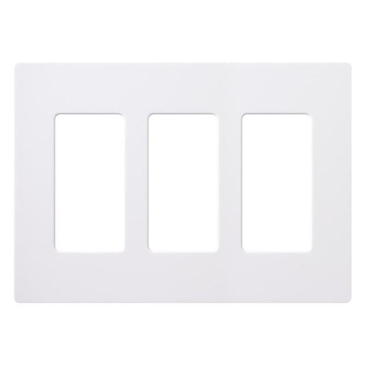 WALL PLATE 3G WHT DECOR