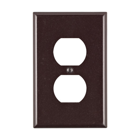 WALL PLATE 1G BRWN DUP