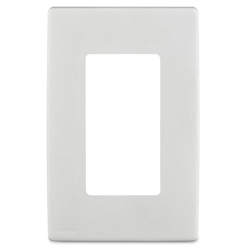 SCREWLS WALL PLATE 1G WH
