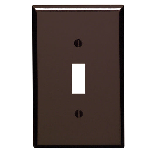 WALL PLATE 1G BRWN TOGGL