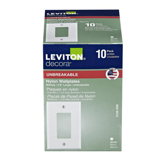 WALL PLATE 1G WHT DECOR