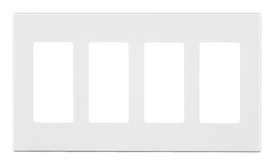 SCREWLS WALL PLATE 4G WH